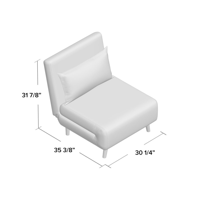 Clarissa Upholstered Accent Chair, Charcoal Polyester