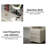 Makeup Vanity with Light mirror,5 drawers,Power Outlet