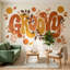 Papier peint typographique, citation de croissance, feuilles botaniques, décoration murale amovible-917618029-917618024