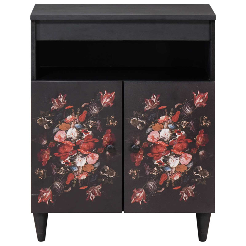 Solid Wood Rectangle Accent Cabinet