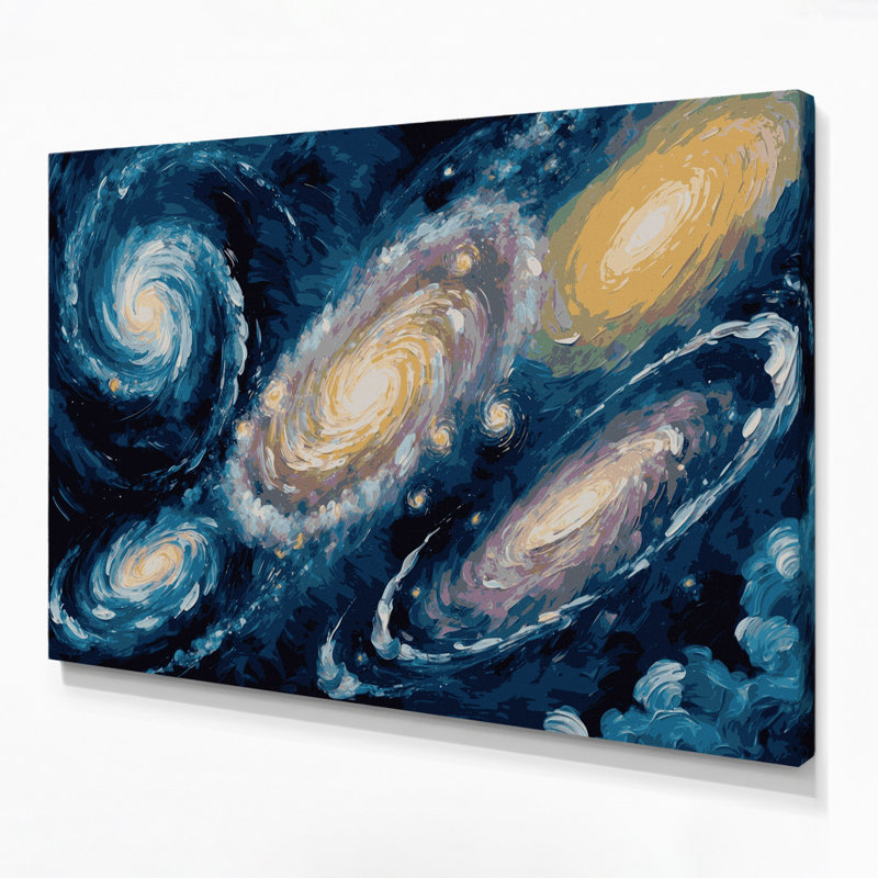 Art mural sur toile Space Stephans Quintet, H 20 po x l 24 po