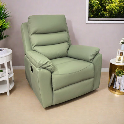 Home Casual Artificial Leather Functional Recliner