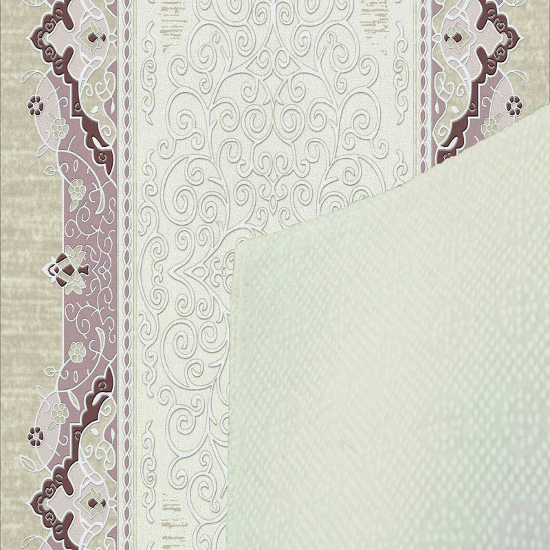 Luxurious Woven Area Rug, 5.9 x 9.2 ft, 100% Polyester, Antibacterial | Non-Slip PVC Felt Dot Underside, 0.3 in Pile Height | Machine Washable, 3D Digital Print, Perfect for Living Room & Bedroom Décor