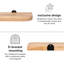 Tablettes flottantes murales en bois massif Valetta-1326945918