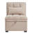 4 In1 Multi-Function Single Sofa Bed With Storage Pockets,Tufted Single Pull-Out Sofa Bed With Adjustable Backrest And Pillows ,Convertible  Chaise Lounge,Taupe-598182264