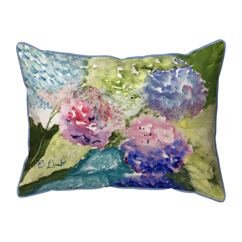 Housse et insert de coussin décoratif rectangulaire en polyester pour l'extérieur, H 16 po x l 20 po
