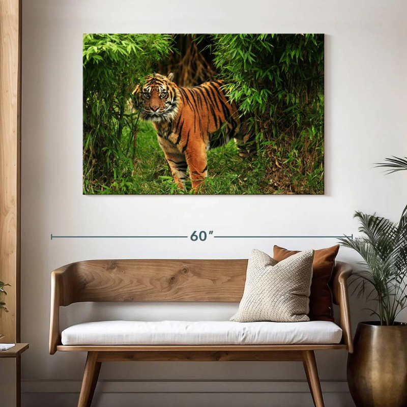 Brampt Jungle Bengal Tiger, 32" H x 48" W