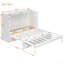 Grand lit escamotable avec grands tiroirs et USB, blanc brossé-129746832