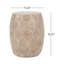 Outdoor Lightweight Concrete Side Table,