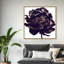 Pivoine noire - Impression sur toile-80844204-80844222
