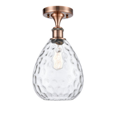 Morganna Glass Semi Flush Mount
