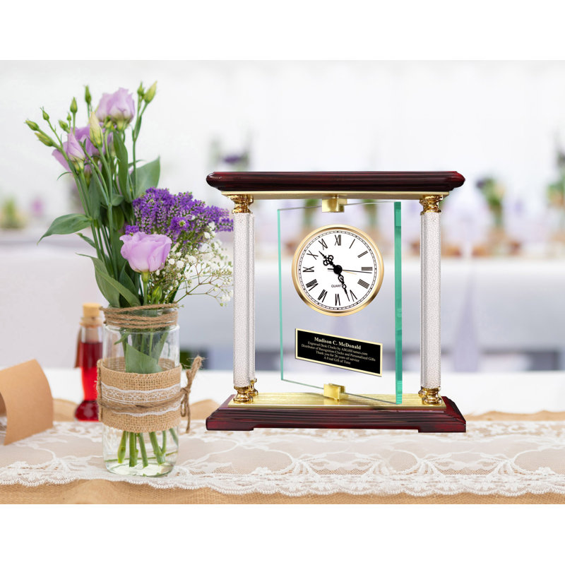 Horloge Engrave, Or/noir