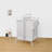 2-tier 110l Large Oxford Laundry Hamper, Clothes Sorter With Lid & Sorting Cards, Clothes & Toy Storage Organizer, White