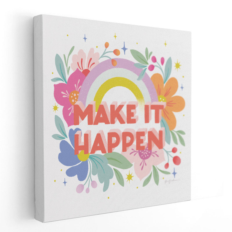 «Make It Happen I», reproduction d'art sur toile, H 40 po x l 40 po