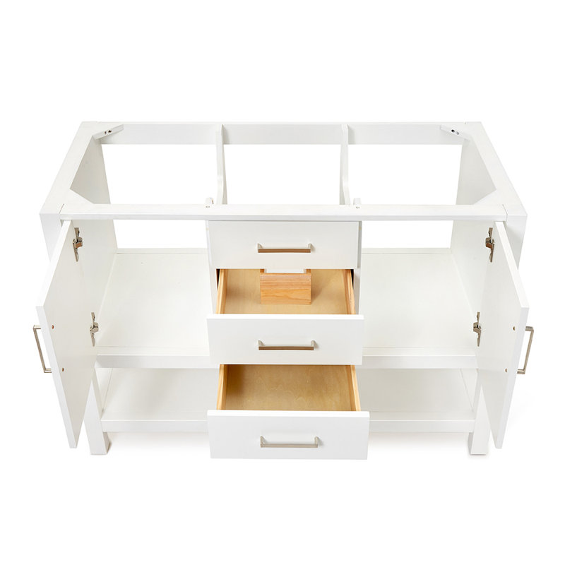 Bayhill 48'' W Single Bathroom Vanity Base, White
