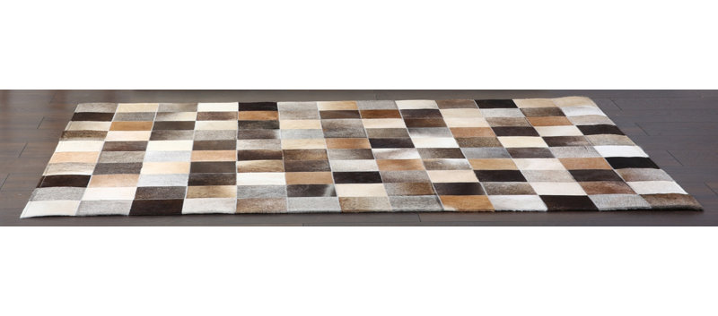Leather Hand Woven Area Rug, Rectangle 160 x 230cm