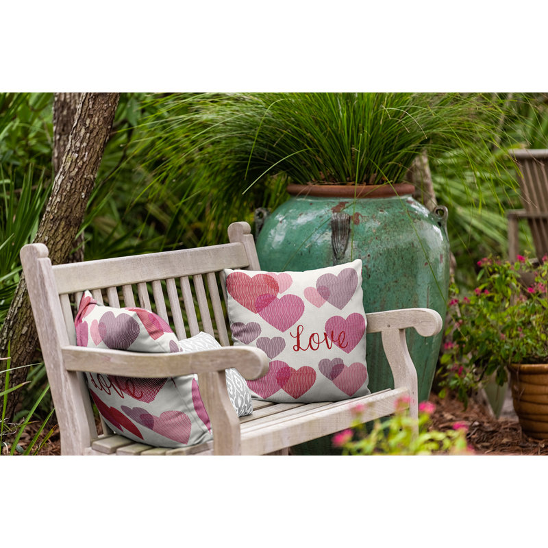 Coussin décoratif en polyester intérieur / extérieur, H 20 po x l 20 po, Carré