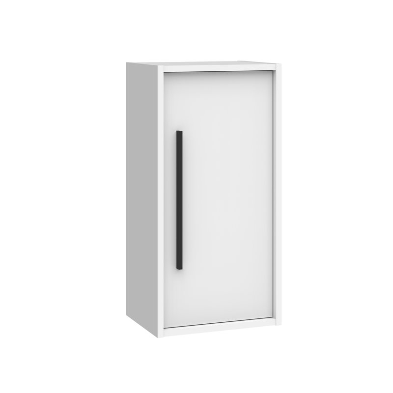 Rangement pour salle de bain Lotus, Blanc lustré