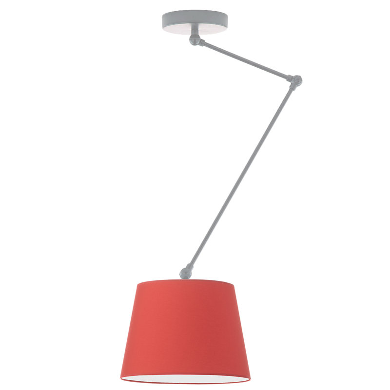 Paun 1 - Light Novelty Chandelier, Red, Silver