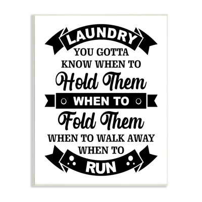 " Laundry Room Vintage Style Text Phrase Banners " by Lettered And Lined