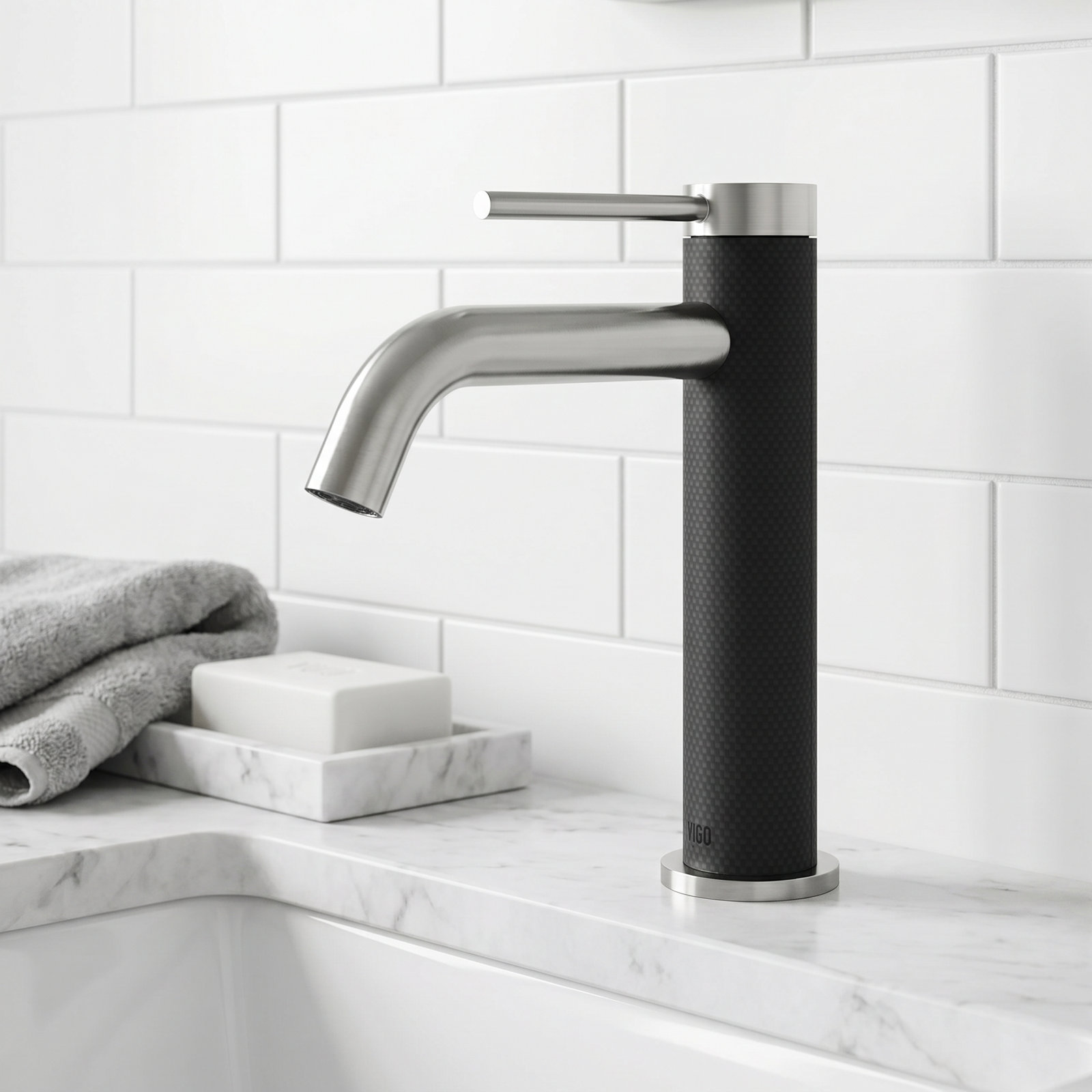 Madison Single-Hole Bathroom Faucet, Brushed Nickel