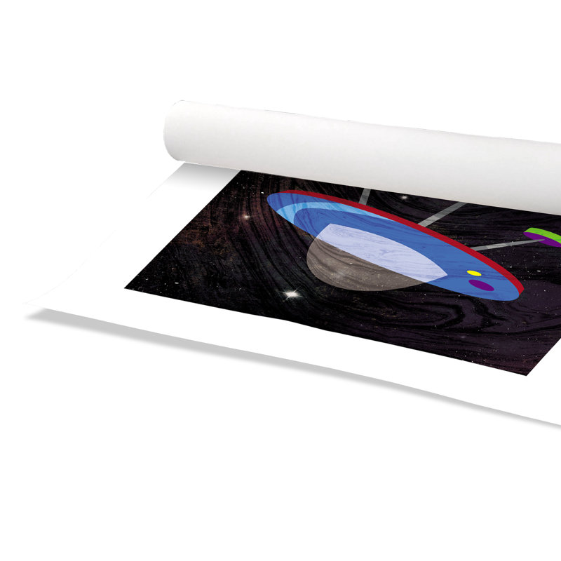 Impression sur papier roulée «Spaceship Adventure Four», H 16 po x l 16 po x P 1 po