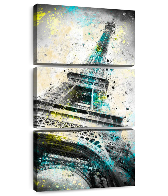 Eiffel Tower Splash, 75" H x 36" W