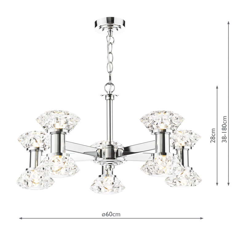 10 - Light Polished Chrome Pendant