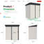 5 ft. W x 3 ft. D Metal Overlap Pent Storage Shed -789233552