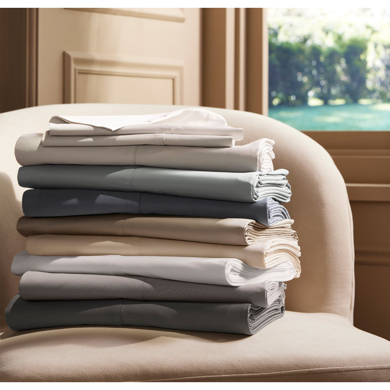 Signature Hemmed Sheet Set, White, King Sheet Set with 2 Pillowcases