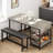 Dining Table Set For 4, Kitchen Dining Table Set With Upholstered Benches