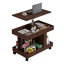 Petite table d'appoint avec roulettes et rangement-1613267112