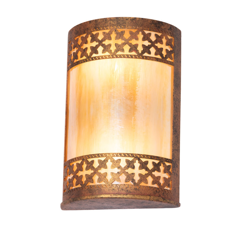 8" Wide Cardiff Wall Sconce, Autumn Leaf, 12" H x 8" W x 3.5" D
