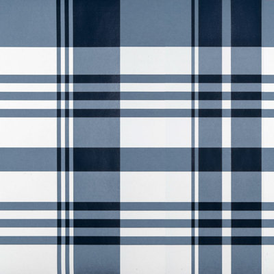 Dos Biarritz Plaid Wallpaper Double Roll