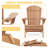 Wooden Outdoor Folding Adirondack Chair Set Of 2-257942969