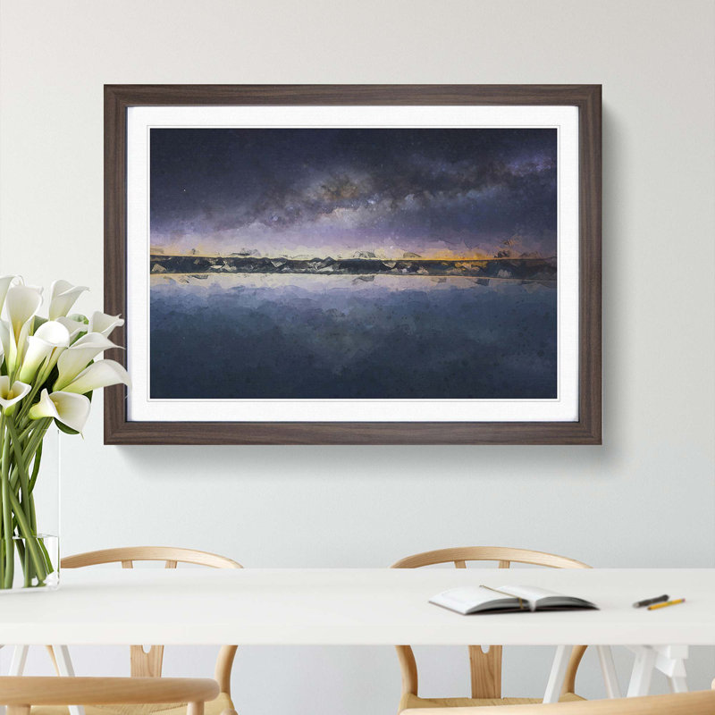 The Atacama Desert in Chile in Abstract - Picture Frame Graphic Art Print, 48cm H x 65cm W x 2cm D, Walnut Framed