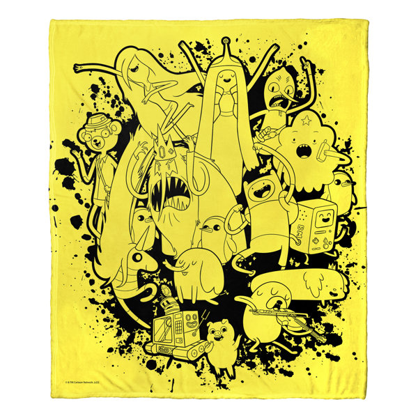 Northwest Adventure Time Inked Friends Throw | Wayfair