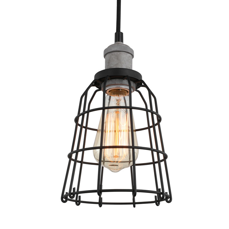 Luminaire suspendu 1 cloche pour une cloche Pinnix, Gris peint
