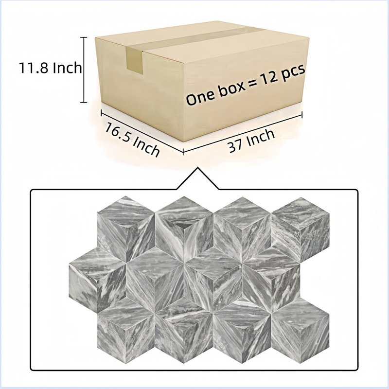Honed Finished Marble Tile,1 box 12 pcs