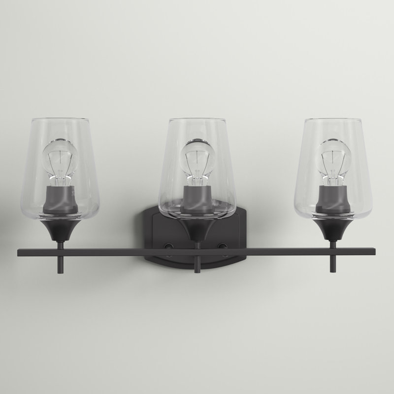 Dahlya 3 - Light Dimmable Vanity Light, Matte Black