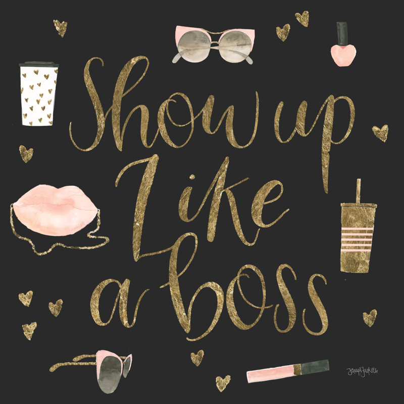 Boss Ladies VII Black by Jenaya Jackson - Wrapped Canvas Print, 30cm H x 30cm W x 3.8cm D