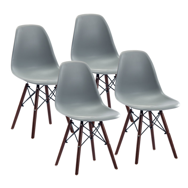 Chaise d'appoint Custer, Gris, 4