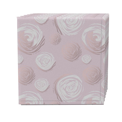 Cotton Twill Abstract Square Napkin