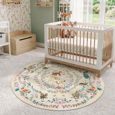 Fairytale Woodland Washable Non-Slip Area Rug