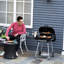 Barbecue au charbon de bois de 21 po avec roulettes et tablette inférieure - Évents portatifs réglables pour barbecue pour barbecue