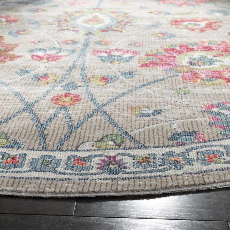 Doucet Performance Floral Rug, Runner 2' x 8'