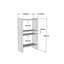 Bibliothèque de style scandinave, finition noyer, 20,7 po x 35,4 po x 8,7 po | 100% panneau de particules enduit de mélamine, épaisseur: 0,7 pouce | Fixation murale, plusieurs tablettes pour un rangement supplémentaire, design élégant pour les maisons modernes-836764662