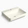 Vox Vitreous China Rectangular Vessel Bathroom Sink with Overflow