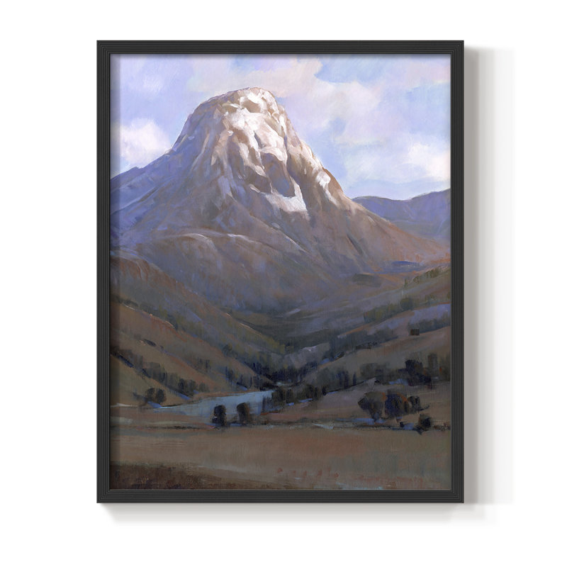Epic I Framed Print - Solid Wood, Black, 28" H x 22" W