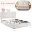Lit plateforme tapissier avec tête de lit à oreilles de lapin, lumière DEL (18 couleurs), 4 tiroirs de rangement et tissu Boucle, cadre de lit moderne avec support à lattes, aucun sommier nécessaire-1673380563-1673380561